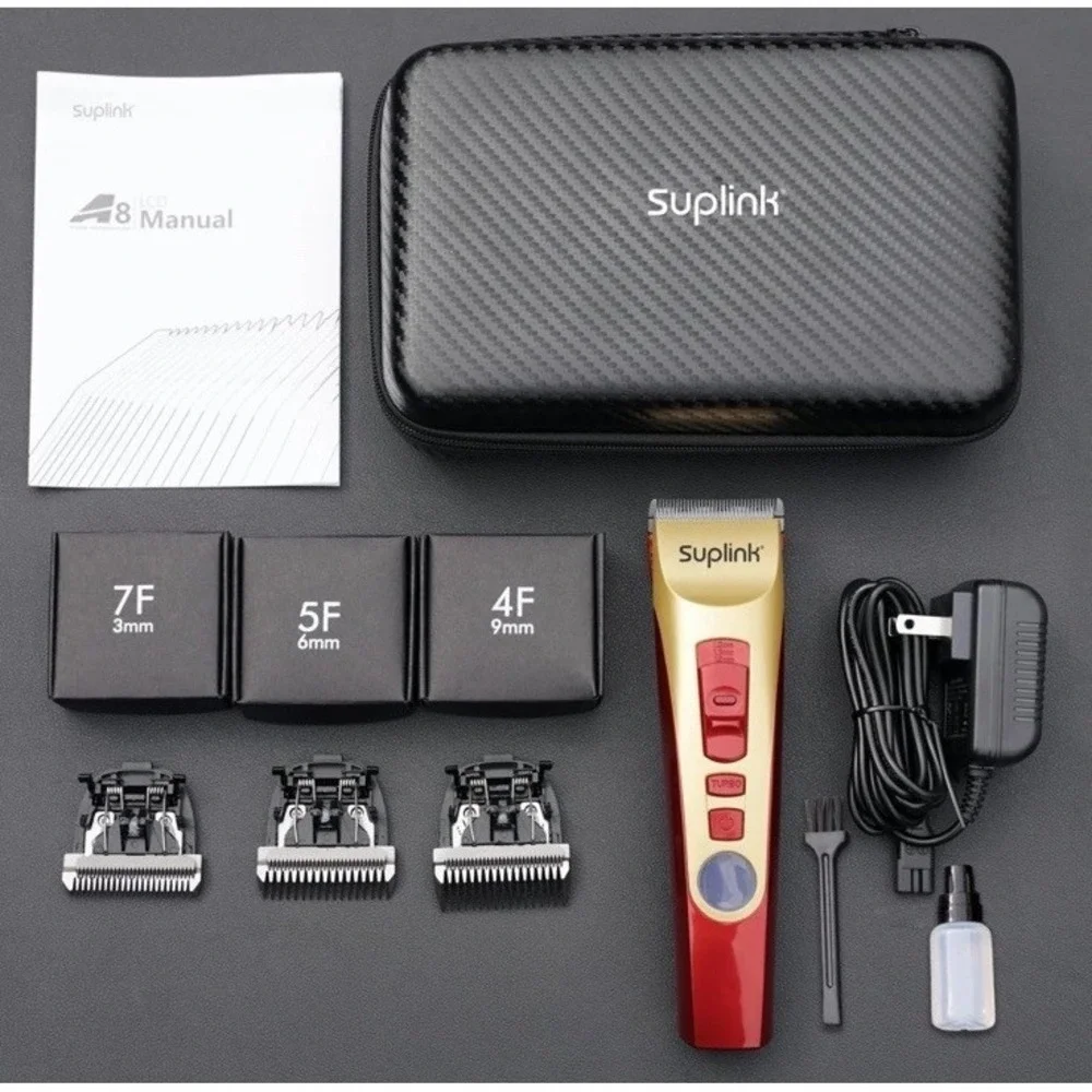 Suplink Dog Clippers Professional Heavy Duty Dog Groom Low Noise High Power